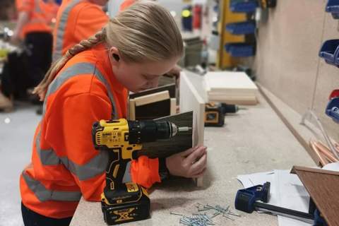 Swift apprentices build 'holiday homes' to protect nesting birds