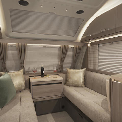 2025 Challenger 580 Front Lounge Nighttime