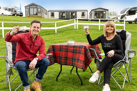 TV stars pitch up to launch UK's biggest outdoor show